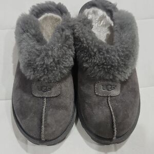 UGG Charcoal Shearling Slippers